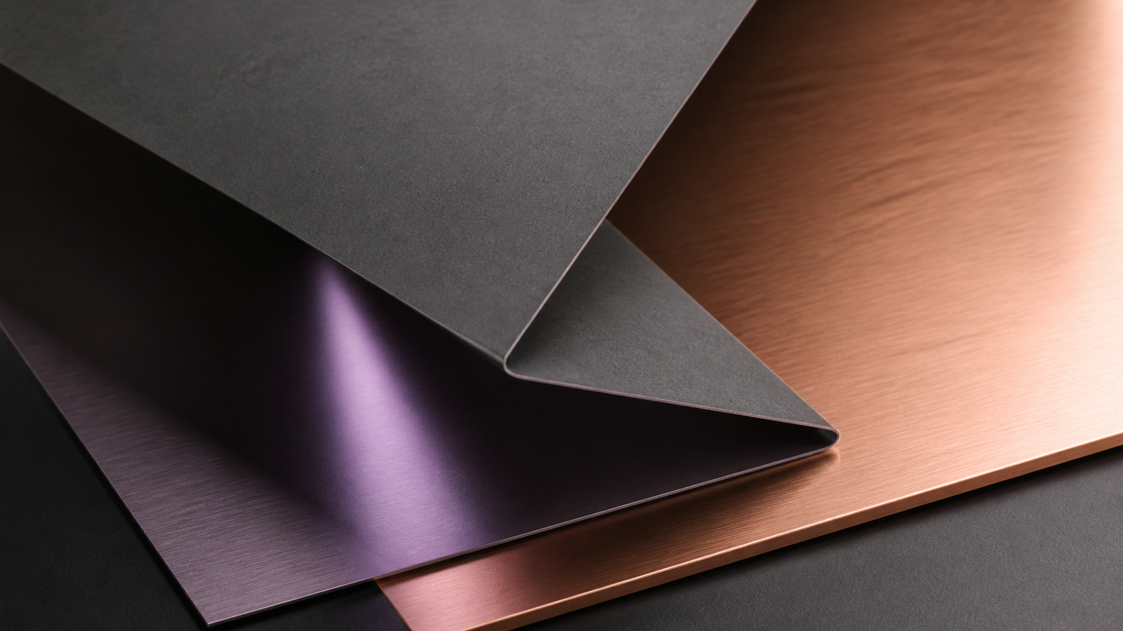 Folded graphite and copper analytics materials